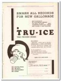 Puro Products Company 1935 vintage ice cream ad TRU-ICE frozen drink