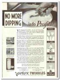 Vortex Cup Company 1935 vintage ice cream ad cones dipping profits