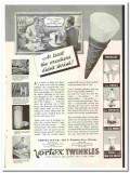 Vortex Cup Company 1935 vintage ice cream ad cones crackers shrink