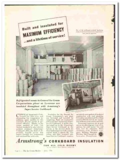 Armstrong Cork Products Company 1936 vintage ice cream ad General Armstrong Cork Products Company 1936 vintage ice cream ad General