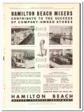 Hamilton Beach Company 1936 vintage ice cream ad Mixers Fountain