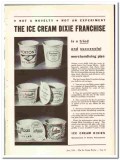 Dixie Cup Company 1936 vintage ice cream ad Franchise merchandising Dixie Cup Company 1936 vintage ice cream ad Franchise merchandising