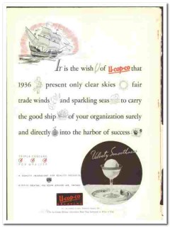 United Chemical Organic Products Company 1936 vintage ice cream ad 232 United Chemical Organic Products Company 1936 vintage ice cream ad 232