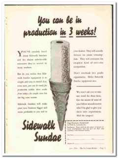 Vogt Processes Inc 1936 vintage ice cream ad Sidewalk Sundae weeks