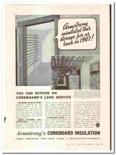 Armstrong Cork Products Company 1937 vintage ice cream ad Sheriff St Armstrong Cork Products Company 1937 vintage ice cream ad Sheriff St