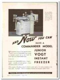 Cherry-Burrell Corp 1937 vintage ice cream ad Commander Junior Freezer Cherry-Burrell Corp 1937 vintage ice cream ad Commander Junior Freezer