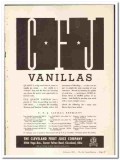 Cleveland Fruit Juice Company 1937 vintage ice cream ad CFJ Vanillas