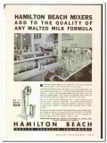 Hamilton Beach Company 1937 vintage ice cream ad Mixers fountain