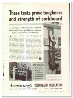 Armstrong Cork Products Company 1938 vintage ice cream ad toughness Armstrong Cork Products Company 1938 vintage ice cream ad toughness