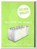 C Nelson Mfg Company 1938 vintage ice cream ad quality world green