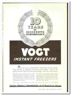 Cherry-Burrell Corp 1938 vintage ice cream ad Successful Performance