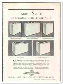 General Motors Sales Corp 1938 vintage ice cream ad Frigidaire cabinet