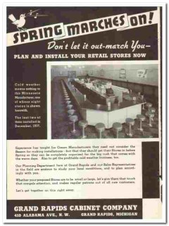 Grand Rapids Cabinet Company 1938 vintage ice cream ad Spring Marches