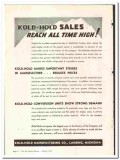 Kold-Hold Mfg Company 1938 vintage ice cream ad Sales Reach High