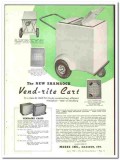 Meese Inc 1938 vintage ice cream ad Shamrock Vend-Rite Cart