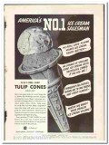 National Biscuit Company 1938 vintage ice cream ad Tulip Cones National Biscuit Company 1938 vintage ice cream ad Tulip Cones
