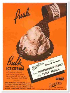 Pangburn Company 1938 vintage ice cream ad Butterscotch Filbert push Pangburn Company 1938 vintage ice cream ad Butterscotch Filbert push