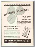 Richardson Corp 1938 vintage ice cream ad St Patricks Day order day Richardson Corp 1938 vintage ice cream ad St Patricks Day order day