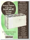 Savage Arms Corp 1938 vintage ice cream ad Cabinets stand-out features Savage Arms Corp 1938 vintage ice cream ad Cabinets stand-out features