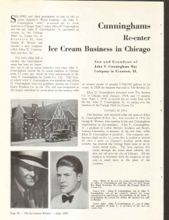 Allan D Cunningham Son Inc 1939 vintage dairy article ice cream Allan D Cunningham Son Inc 1939 vintage dairy article ice cream