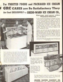 Grand Rapids Cabinet Company 1939 vintage ice cream ad Shedd-Ward