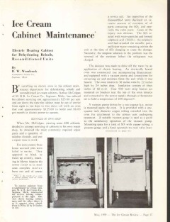 M B Ice Cream Company 1939 vintage dairy article Cabinet Maintenance M B Ice Cream Company 1939 vintage dairy article Cabinet Maintenance