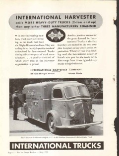 International Harvester Company 1939 vintage truck ad Richs Ice Cream International Harvester Company 1939 vintage truck ad Richs Ice Cream