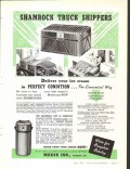 Meese Inc 1939 vintage ice cream ad Shamrock Truck Shippers condition