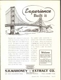 S H Mahoney Extract Company 1939 vintage ice cream ad experience