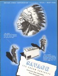 Savage Arms Corp 1939 vintage ice cream ad cabinets Indian Chief Savage Arms Corp 1939 vintage ice cream ad cabinets Indian Chief