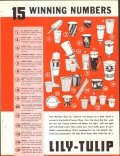 Lily-Tulip Cup Corp 1939 vintage ice cream ad 15 Winning Numbers Lily-Tulip Cup Corp 1939 vintage ice cream ad 15 Winning Numbers