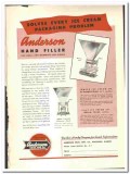 Anderson Bros Mfg Company 1947 vintage ice cream ad Hand Filler solves Anderson Bros Mfg Company 1947 vintage ice cream ad Hand Filler solves