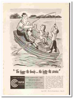Continental Can Company 1947 vintage ad ice cream better service Steig Continental Can Company 1947 vintage ad ice cream better service Steig