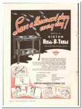 Girton Mfg Company 1947 vintage ice cream ad Roll-A-Table steps