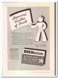 RICHardson Corp 1947 vintage ice cream ad Improved Varieties Fruits RICHardson Corp 1947 vintage ice cream ad Improved Varieties Fruits