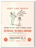 Warner-Jenkinson Mfg Company 1947 vintage ice cream ad Vanilla magic