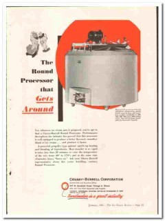 Cherry-Burrell Corp 1948 vintage ice cream ad Round Processor Cherry-Burrell Corp 1948 vintage ice cream ad Round Processor