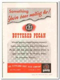 Cleveland Fruit Juice Company 1948 vintage ice cream ad Buttered Pecan Cleveland Fruit Juice Company 1948 vintage ice cream ad Buttered Pecan