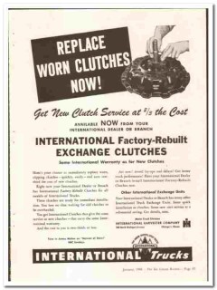International Harvester Company 1948 vintage truck ad Replace Clutches International Harvester Company 1948 vintage truck ad Replace Clutches