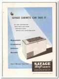 Savage Arms Corp 1948 vintage ice cream ad Cabinets Steel Construction Savage Arms Corp 1948 vintage ice cream ad Cabinets Steel Construction