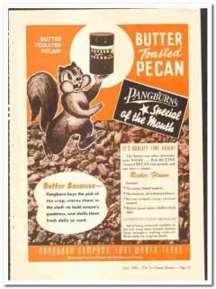 Pangburn Company 1949 vintage ice cream ad Butter Toasted Pecan Pangburn Company 1949 vintage ice cream ad Butter Toasted Pecan