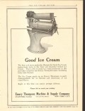 Emery Thompson Machine Supply Company 1921 vintage ice cream ad Good Emery Thompson Machine Supply Company 1921 vintage ice cream ad Good