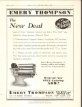 Emery Thompson Machine Supply Company 1933 vintage ice cream ad Deal Emery Thompson Machine Supply Company 1933 vintage ice cream ad Deal