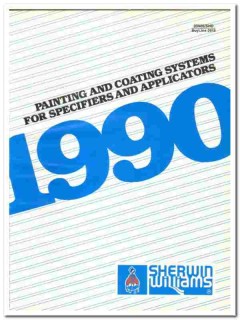 Sherwin-Williams Company 1990 vintage paint catalog coating systems Sherwin-Williams Company 1990 vintage paint catalog coating systems