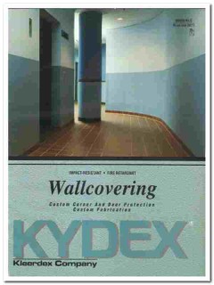 Kleerdex Company 1990 vintage wall catalog Kydex Wallcovering