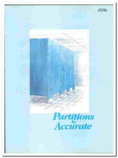 Accurate Partitions Corp 1990 vintage bathroom catalog Concord Bayport Accurate Partitions Corp 1990 vintage bathroom catalog Concord Bayport