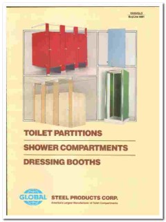 Global Steel Products Corp 1990 vintage bathroom catalog toilet shower Global Steel Products Corp 1990 vintage bathroom catalog toilet shower