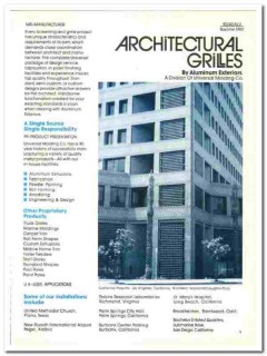 Universal Molding Company 1990 vintage heating catalog grilles screens