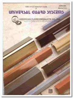 American Floor Products Company 1990 vintage wall catalog Guard System American Floor Products Company 1990 vintage wall catalog Guard System