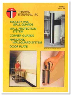 Tepromark International Inc 1990 vintage wall catalog corner guards